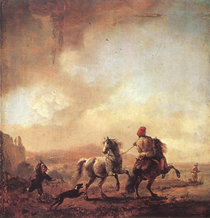 WOUWERMAN, Philips Two Horses er France oil painting art